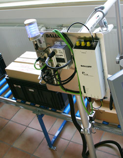 Prüfarmatur im Testlabor der RFID-Factory
